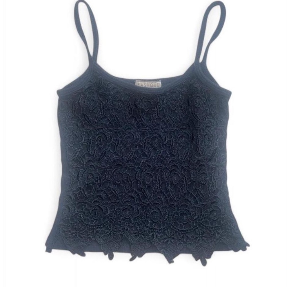 Vtg Lacey crop top